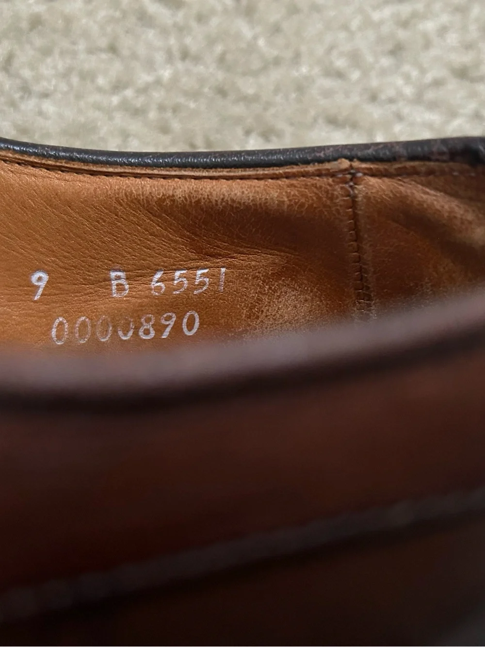 Allen Edmonds Men’s 9 B Brown Leather Cap Toe Derby Dress Shoes